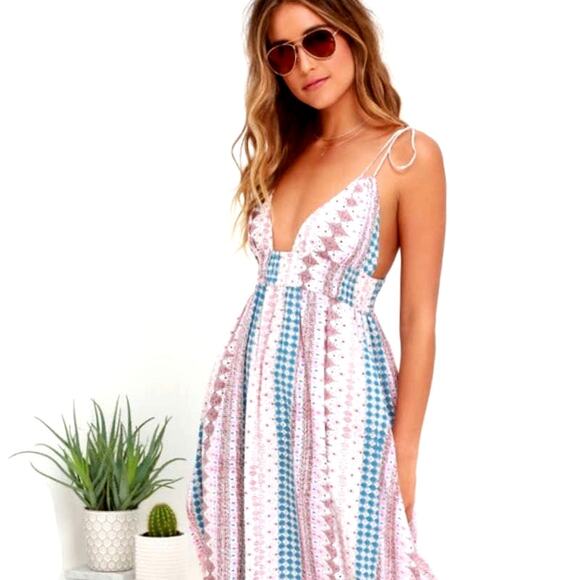 Lulus Maxin Relaxin Printed Maxi Dress - Picture 1 of 6